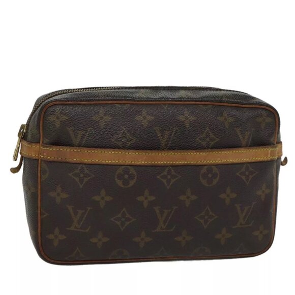 LOUIS VUITTON Monogram Compiegne 23 Clutch Bag - Picture 1 of 16